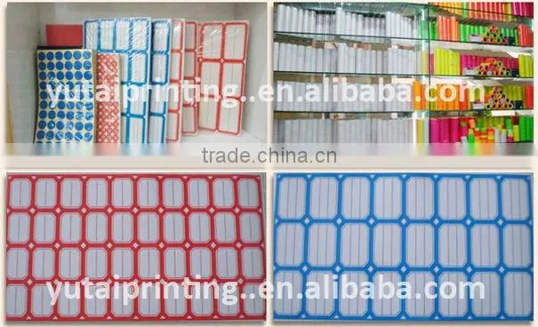 Red heart shape blank adhesive mylar labels