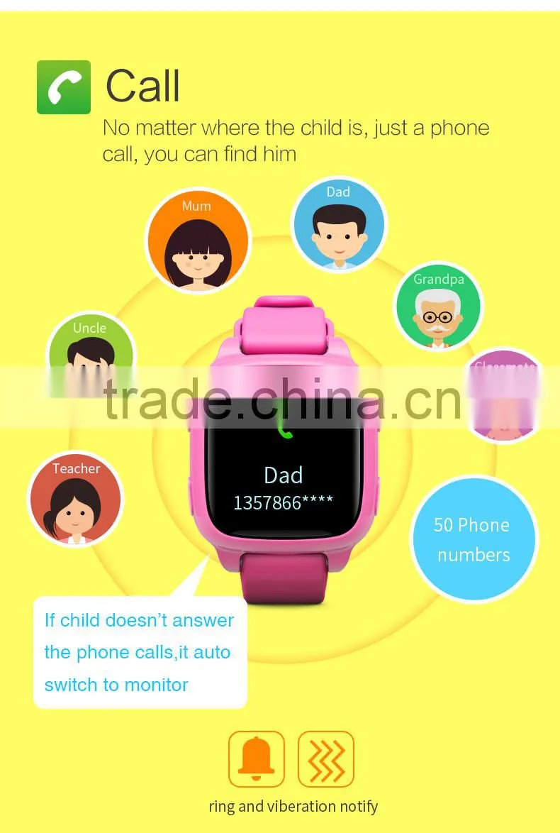 i8G GPS child watch Wristwatch smart phone for IOS Andriod custom watch mobile phone