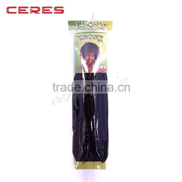 cheap wholesale price ebony soft dread lock synthetic braiding hair extension