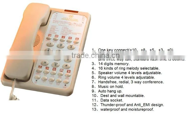 Wholesale coreded telephone set