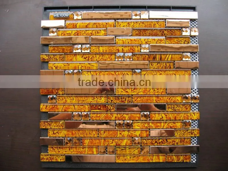 colorful mosaic tile mixed color glass mosaic tile for sale