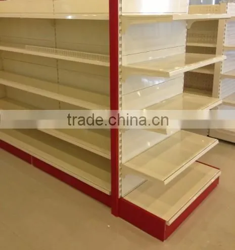 Single side Supermarket shelving, End shelves, Supermarket shelves
