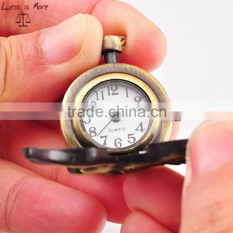 China factory sale latest antique gold pocket watch necklace