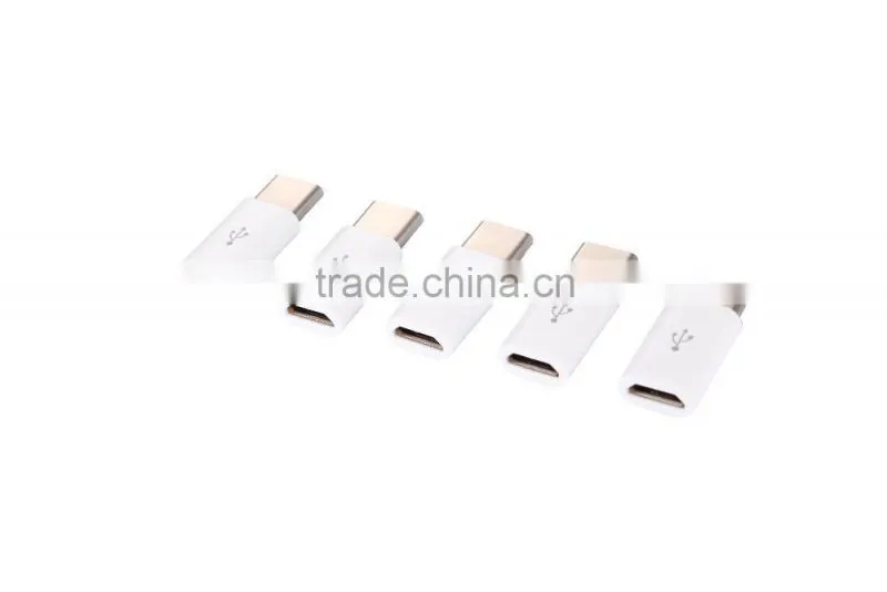 2016Female Micro USB to USB3.1 Type C Male Adapter Converter Connector for Nokia N1 Pad, Letv and for Apple New Macbook 12 Inch