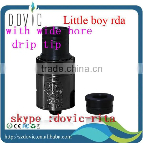 New arrival dark horse rda with 2 drip tips wholesale dark horse rda clone