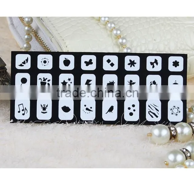 2016 hot selling custom nail stencils
