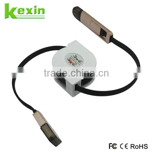Flexiable Design All in One USB Multi Charger Data Cable, 2 in 1 Micro USB Charger for Cell Phone