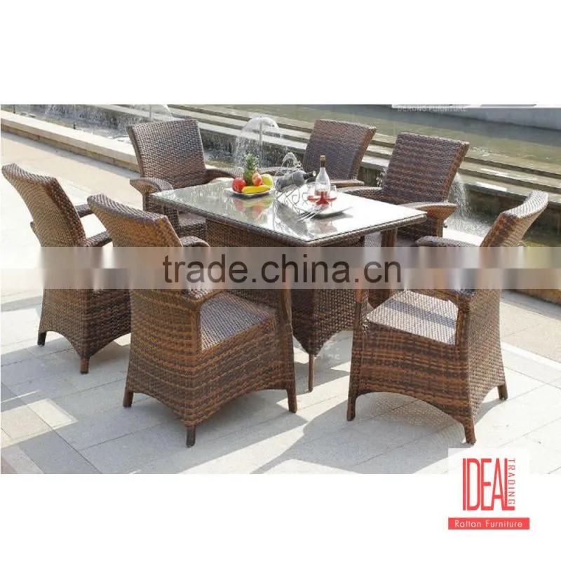 garden dining set cast aluminum garden furniture/bronze metal dining set