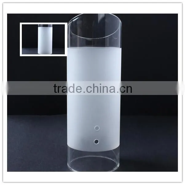 china factory oblique shape customize modern glass lamp shade & cover for table lamp