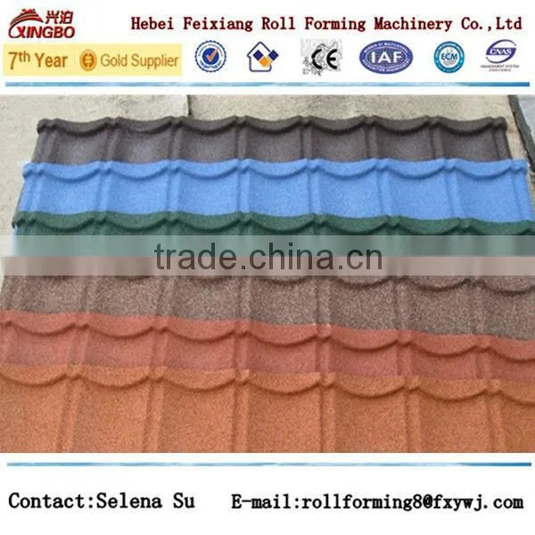 colorful stone coated roofing making production line