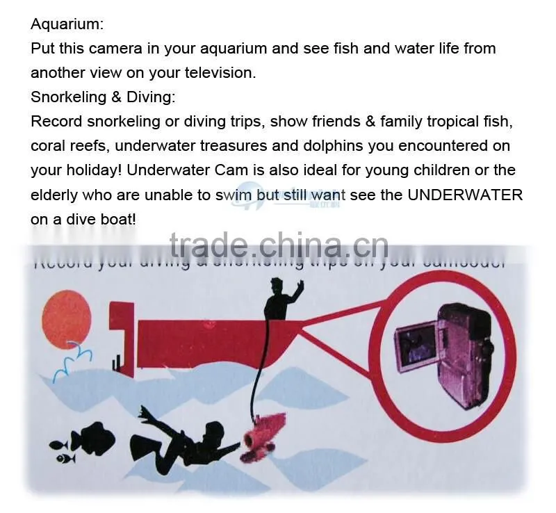 Under Water Camera Fishing 800TVL 8 Leds IR With 4.3 Inch Color Monitor Fish Finder Night Vision System