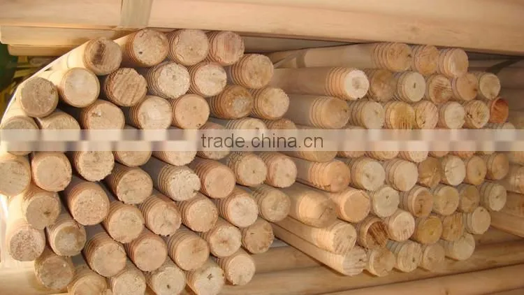 Fits for all brooms with thread end wooden broom handle
