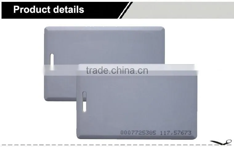 Plastic rfid 125khz blank card thick student id cards with Manufacturer