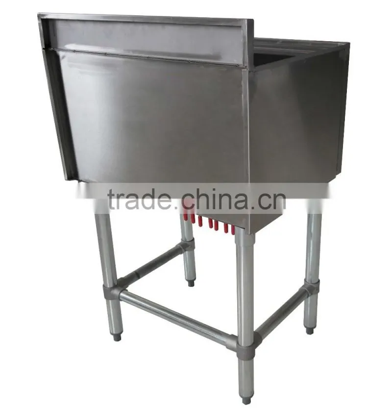 NSF Approval Stainless Steel Drop In Ice Bin with cover