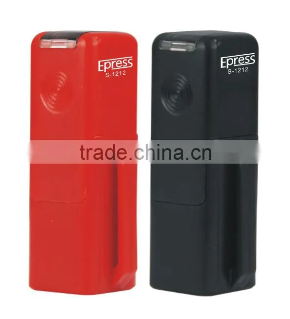 Office use custom self inked automatic mini stamp , plastic pocket stamp