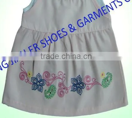 100%cotton wholesale low price baby girl dress summer