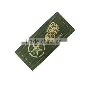 high quality embroidered custom clothing label woven label