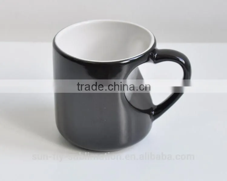 Heart Handle Color Changing Mug/ Color changing mug/ Colorful mug for promotion/ Designed Mug