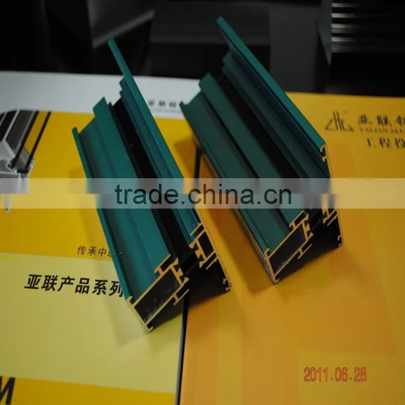Window & Door, Curtain Wall, Heatsink, LED, Solar Frame, Furniture 6063-T5 Powder Coating Aluminium Profile