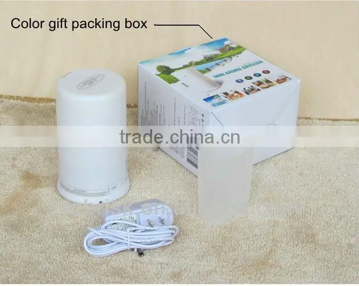 100ml Aroma Diffuser Ultrasonic Humidifier LED Color Changing Lamp Light Ionizer BK-EG-FD01