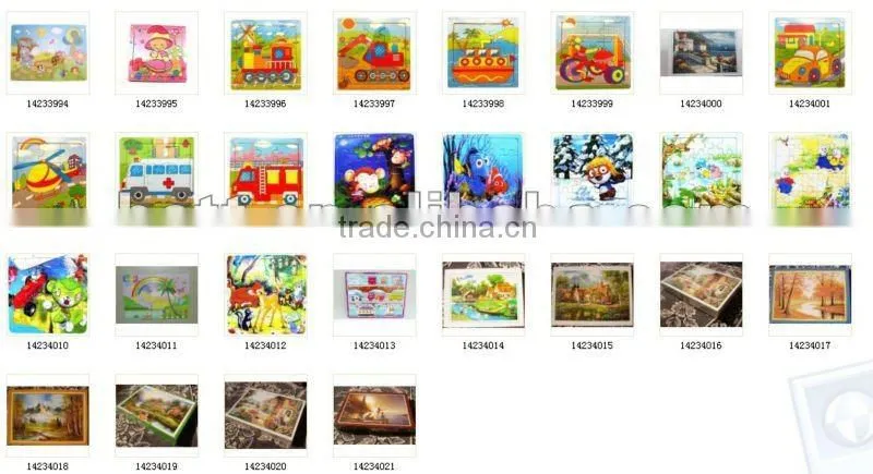 Promotional paper jigsaw puzzle for funny and educational