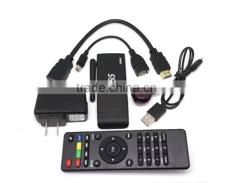 M85 android 4.4 amlogic s805 quad core fire stick android dongle remote