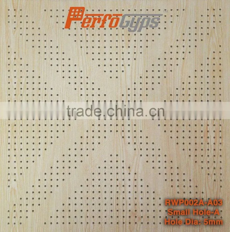 SGS certificate in Acoustic Perforated Gypsum Ceiling Tiles which with good quality and surface