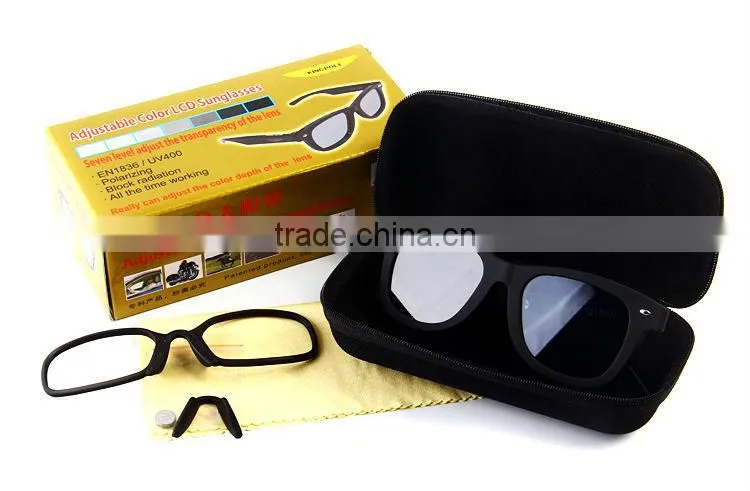 2013 New designer Adjustable color LCD Sunglasses