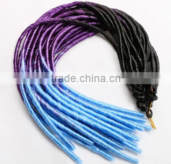 F6677 synthetic hair extensions twist braid,two colored synthetic braiding hair
