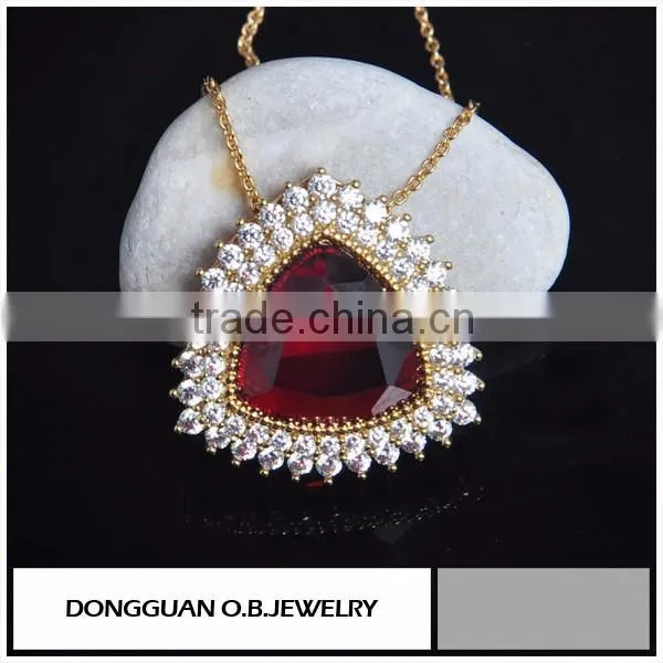 Crystal Necklace Pendant /White Gold Necklace Jewelry Wholesale /Necklace Chain
