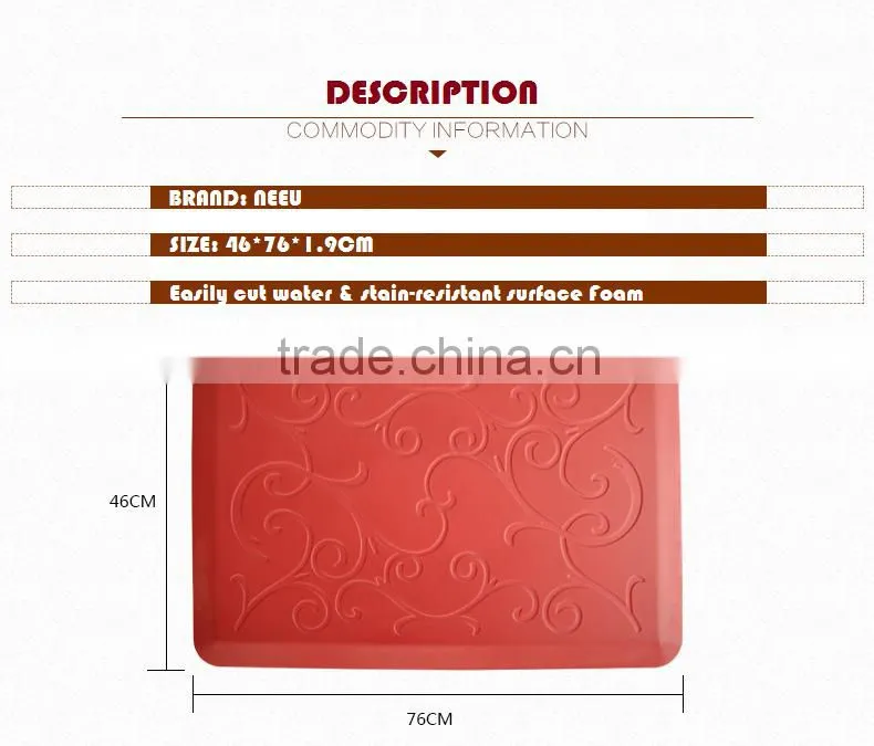 Conforms to the contours of your feet better resilience Foam Kitchen/Office Standing Mat