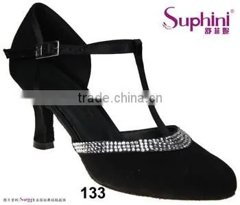 Suphini Ballroom Latin Dance Shoes Women Satin Ballroom Shoes