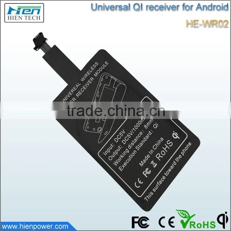 High quality universal wireless charger receiver qi wireless charger mobile phone qi receiver for android phone