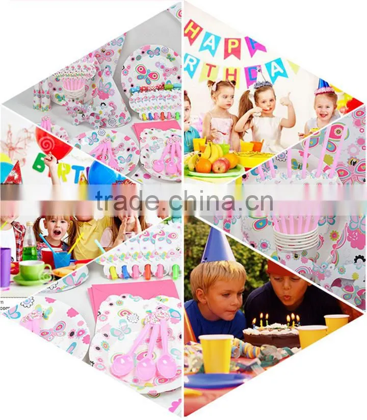 precess carton for happy child birthday party with hats /plates
