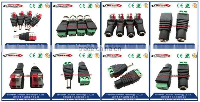 new 2.1 x 5.5mm 12v female dc to clip terminal connector