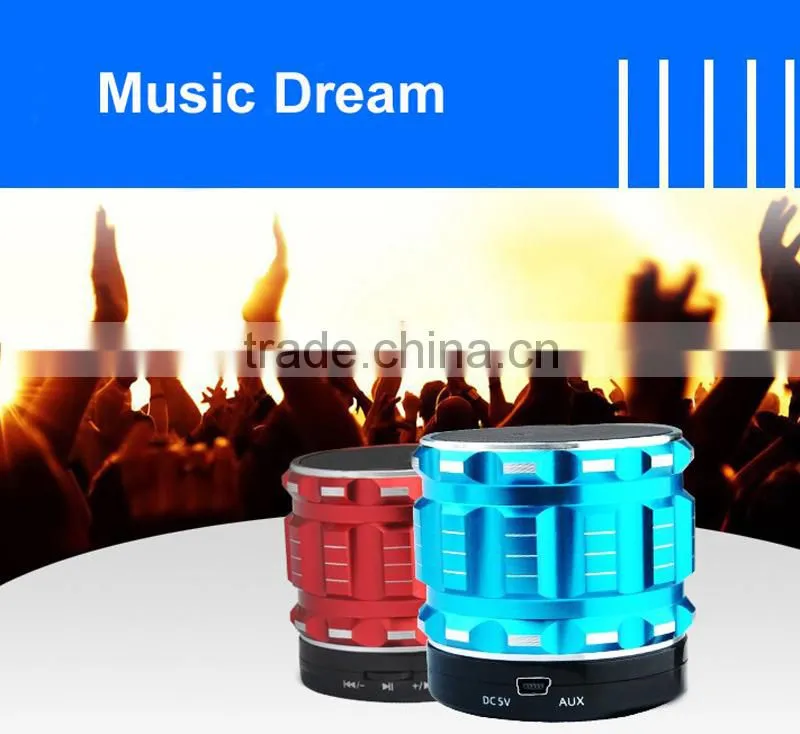 Portable Mini Bluetooth Speakers Metal Steel Wireless Smart Hands Free Speaker With FM Radio Support SD Card for MP3 Player