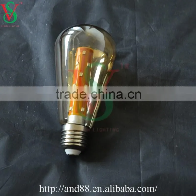 6W ST64 e27 220v vintage edison led lighting bulb