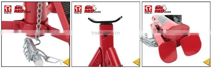 Torin BigRed 2T Foldable Support Jack Stands with TUV/GS