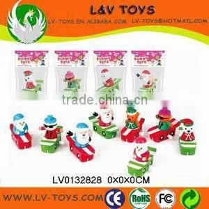 Promotion plastic christmas toy wind up snowman for kids
