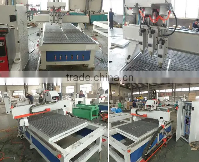 1300*2500mm , three head woodworking cnc router from Chencan
