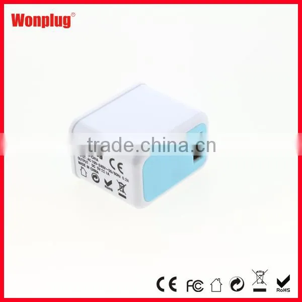 5V 1A portable mobile travel charger 1 USB universal mobile phone usb travel charger