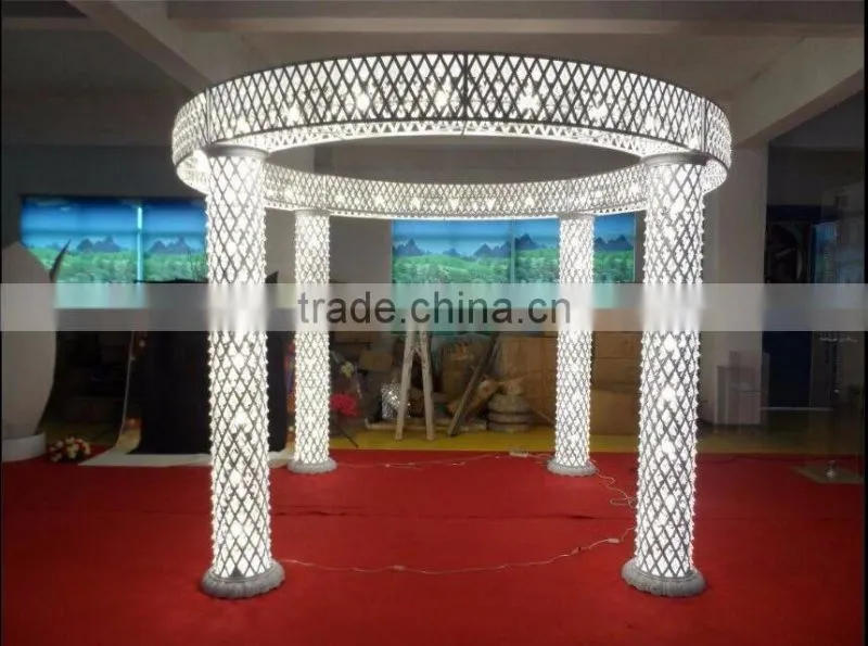2015 elegant new lighted wedding columns/tall roman pillar for wedding decoration chic pillar of wedding centerpiece