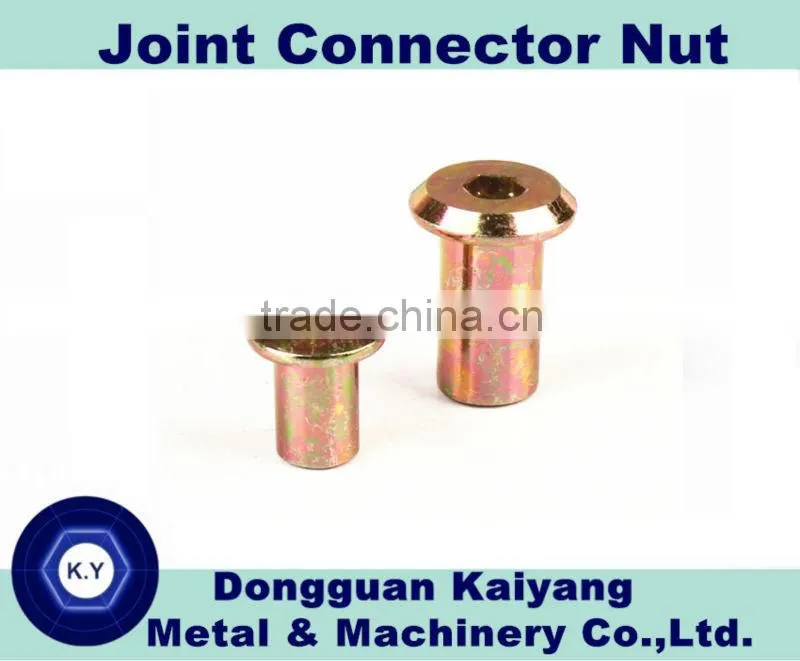 M6, M8, M10 / Bright(White)/ Blue/ Yellow Zinc Plated; Joint Connector ; Furniture Hardware
