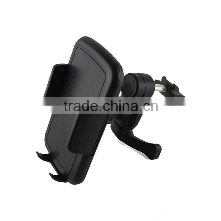 Latest creative Leather texture mobile phone gps navigator car air Vent holder
