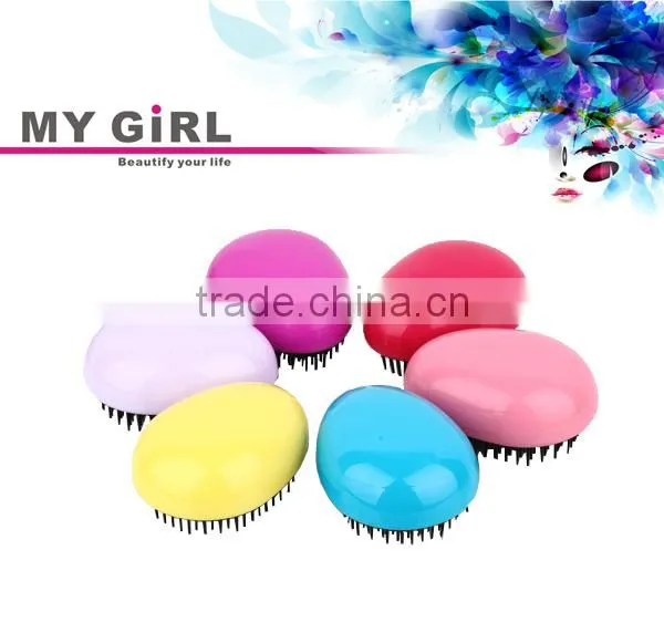 2016 My girl Newest design on sale easy clean high quality best plastic comb ,detangle comb for comb for hair highlight