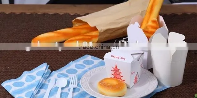Custom wholesale paper take away food packaging lunch box
