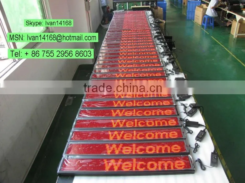 Sinoela full color indoor lights led message board, semi outdoor LED Message panel Multi Lines, advertising led signs display
