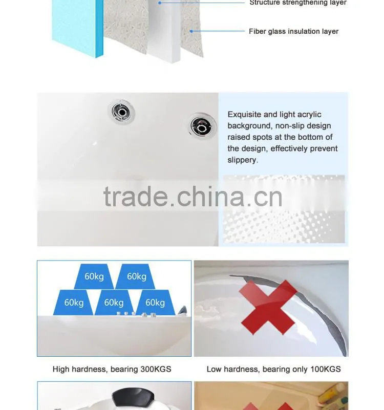 CRW DB1601 Oval Small Freestanding Bathtub for Soaking