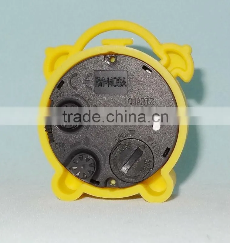Mini size cute round Table Alarm Clock for promotional gift