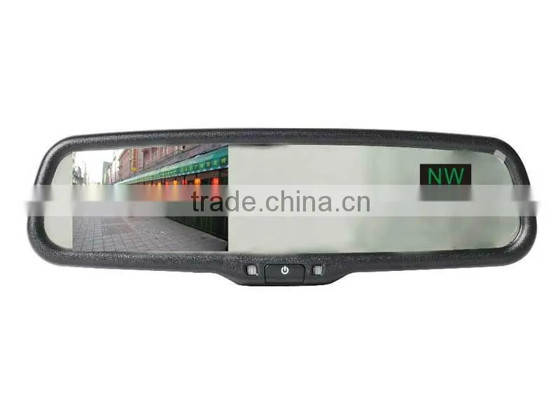 latest car rear view mirror of 4.3inch display with DVR for your car